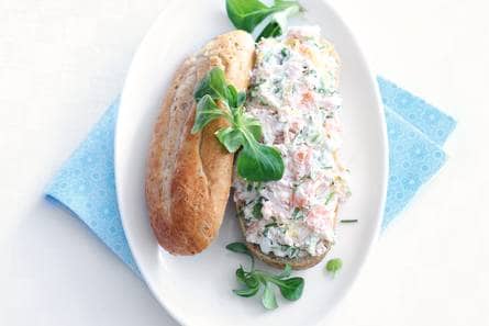 Broodje zalm-roomkaas