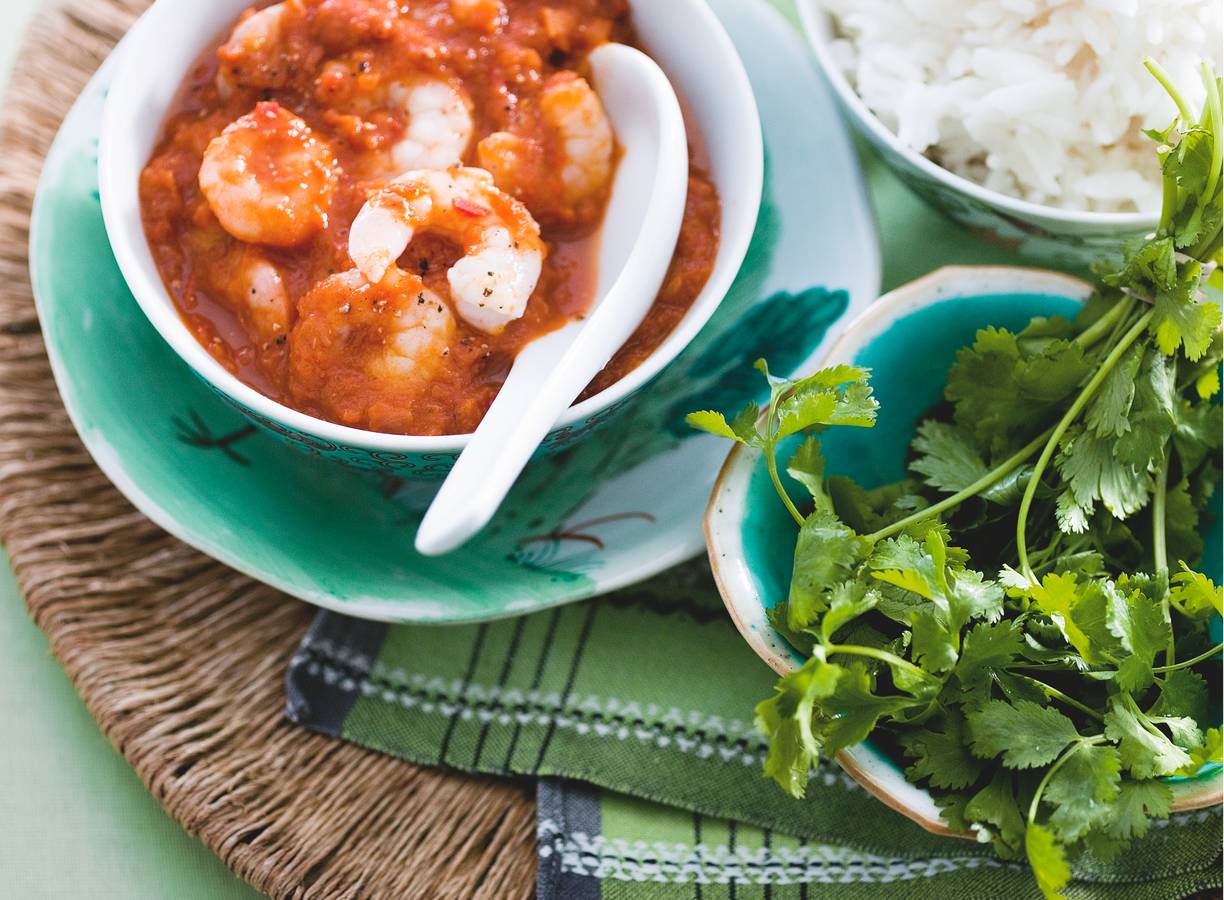 Tijgergarnalen-curry