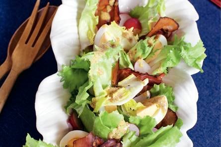 Andijviesalade met ei & spek