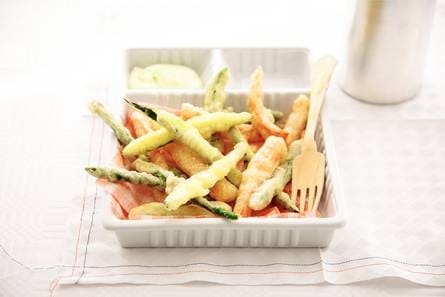 Tempurafrites met wasabimayonaise
