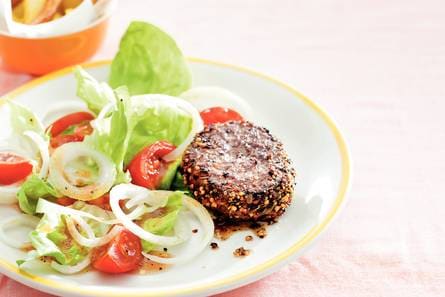 Steak au poivre met boerensla
