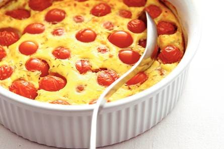 Tomaten in kaas uit de oven