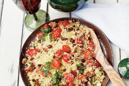 Couscous met kaneel en rozijnen