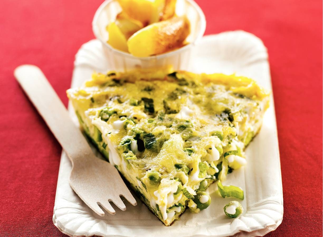 Groente-omelet met mozzarella