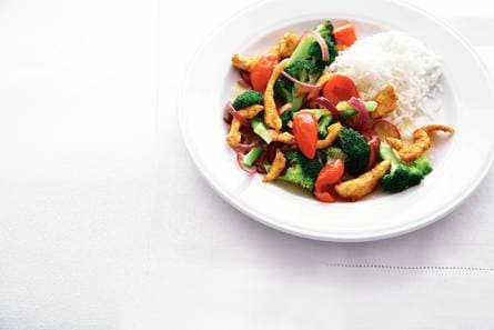 Geroerbakte broccoli met peppadew