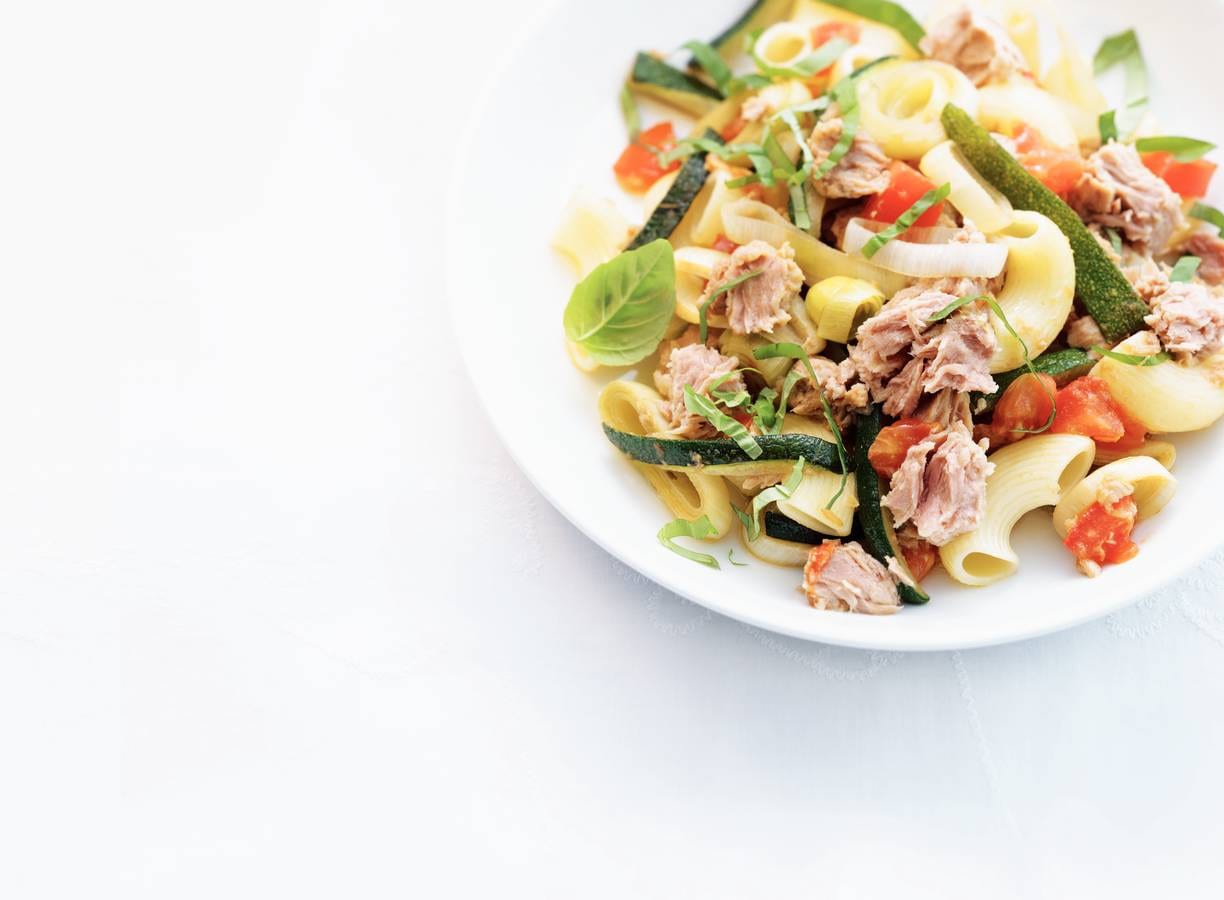 Macaroni grande met tonijn
