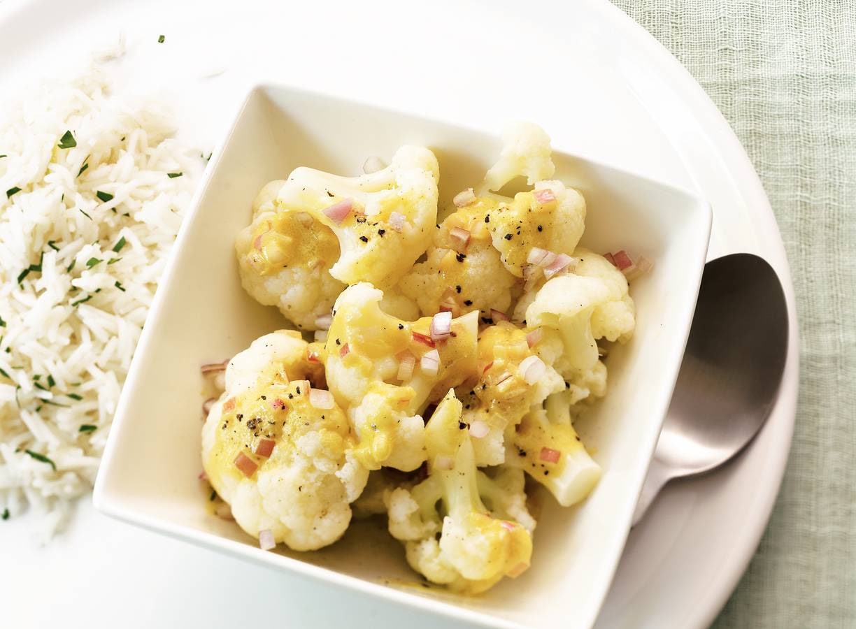 Bloemkool met mosterdvinaigrette
