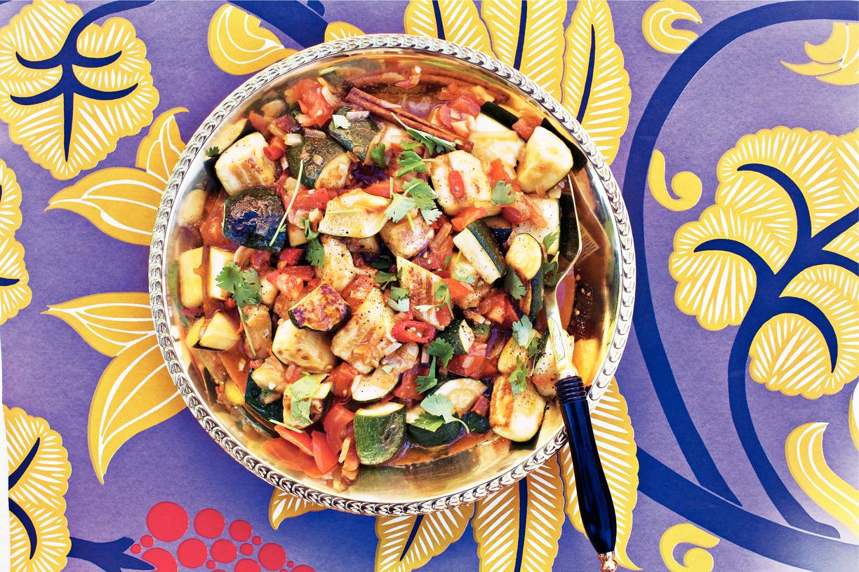 Curry van courgette