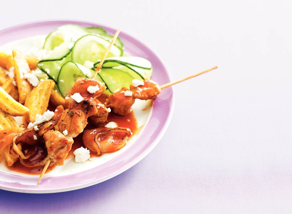 Mediterraan stokje met kaas