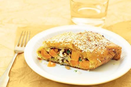 Filopakketje met wortel en kaas