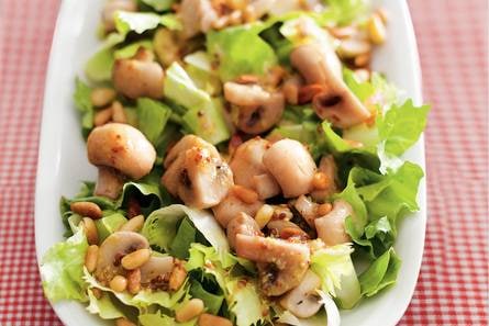 Andijviesalade met champignons