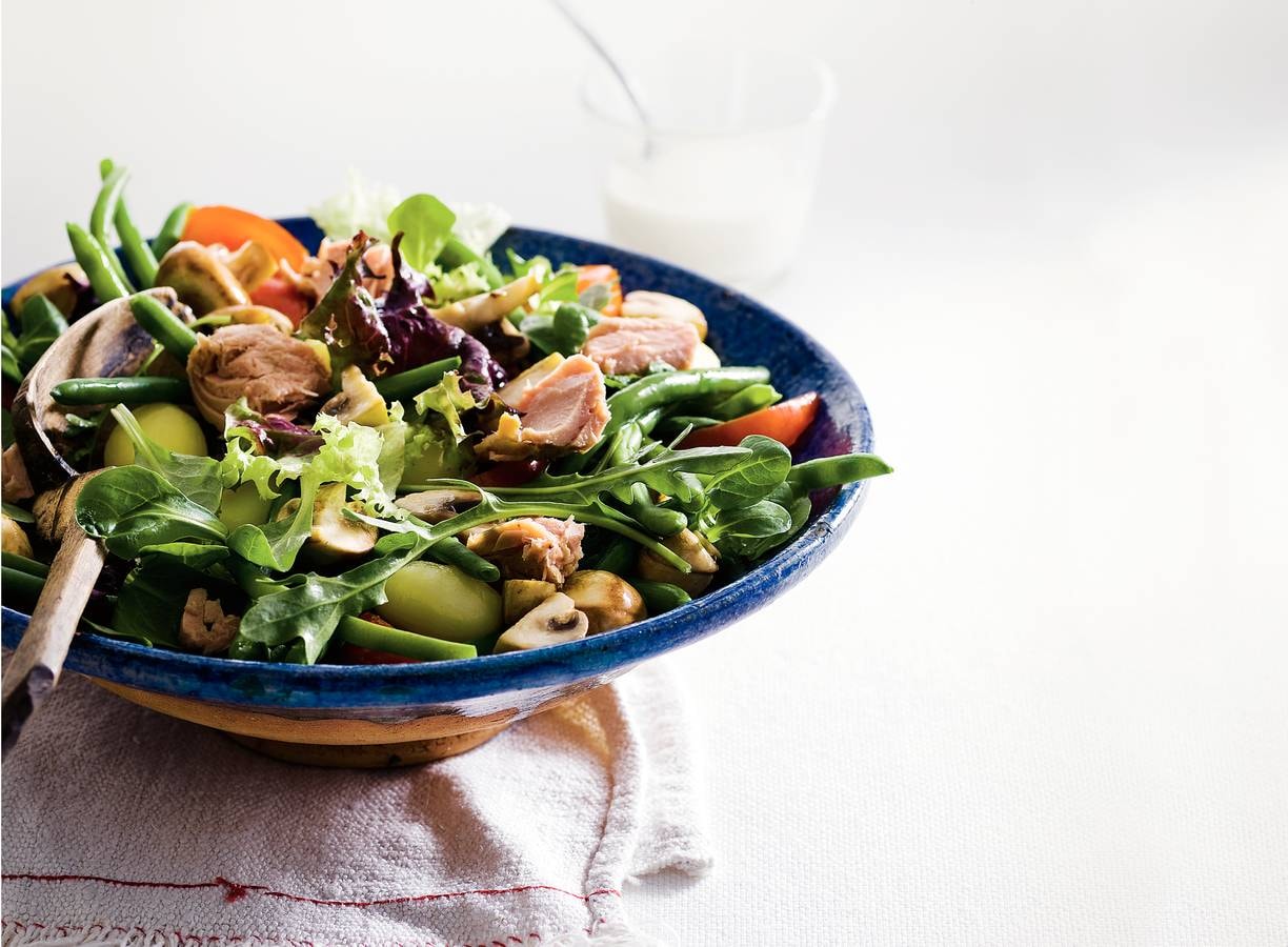 Herfstniçoise met champignons