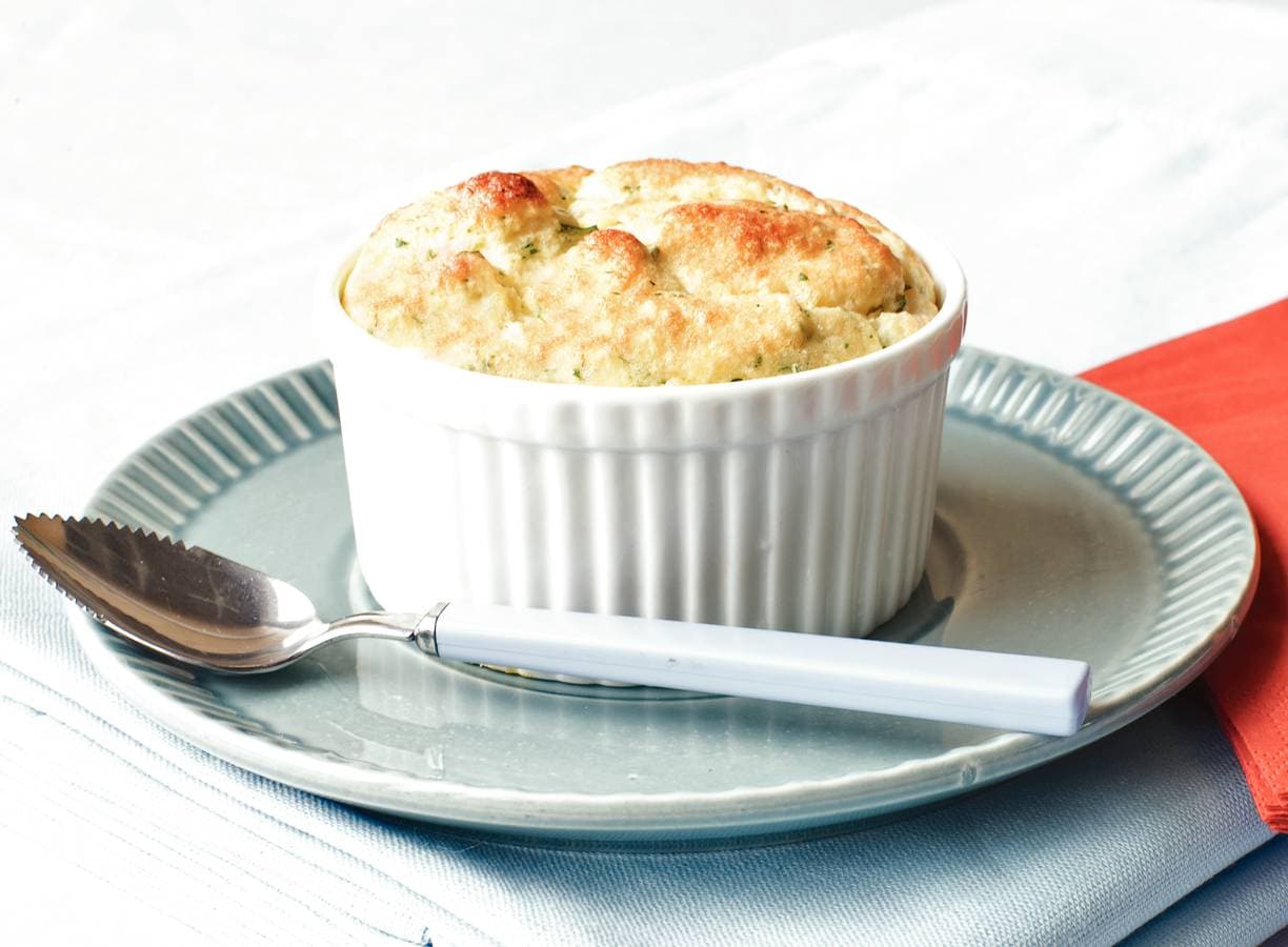 Kaas-aardappelsouffleetjes