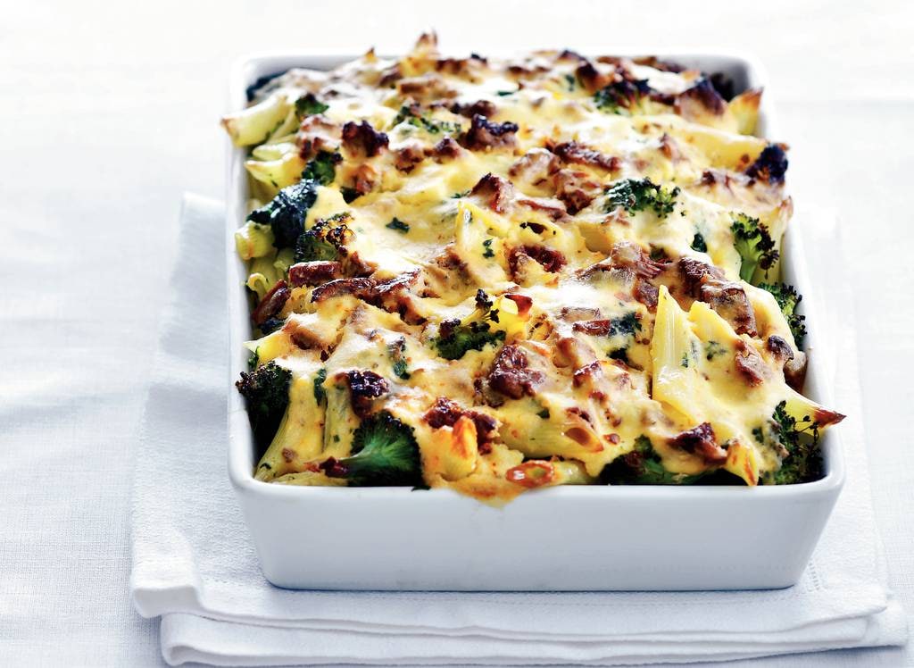 Ovenpasta met broccoli & spinazie