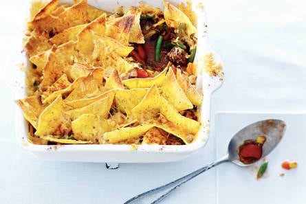Ovenchili met tortillachips