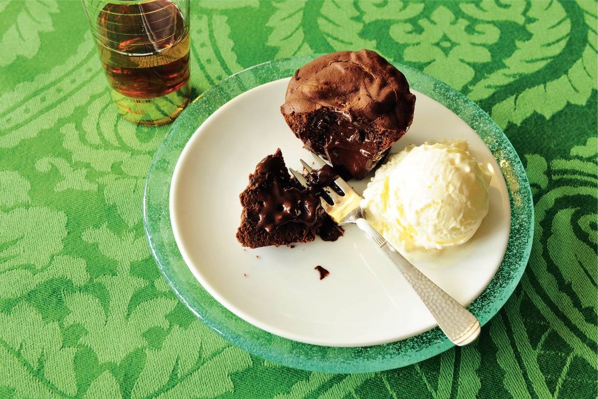 Warme chococakejes