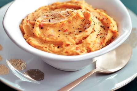 Puree met rode paprika