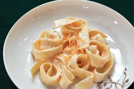 Pappardelle met sinaasappelroom
