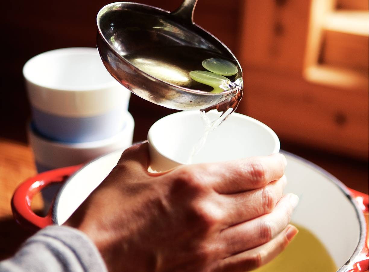 Witte glühwein