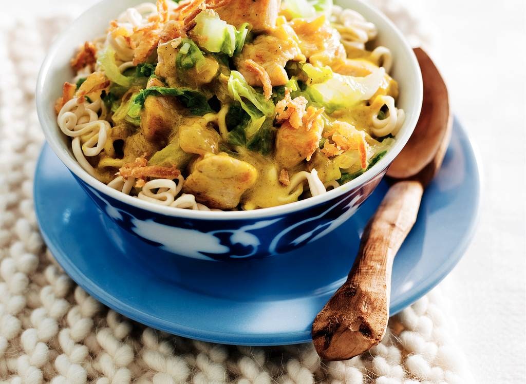 Noedels met kip en chinese kool recept Allerhande Albert Heijn