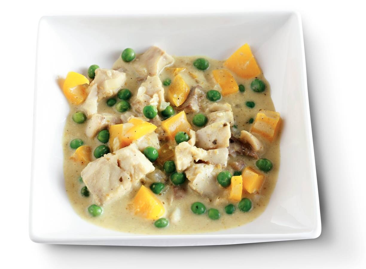 Groene viscurry met kokos