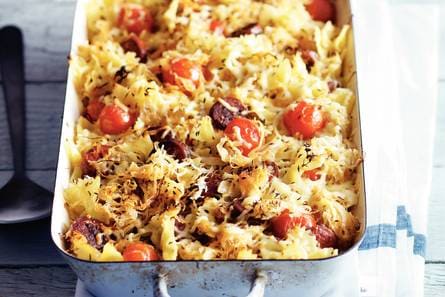 Zuurkoolschotel met chorizo