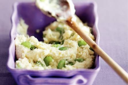 Aardappelpuree met bleekselderij