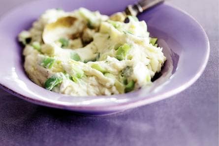 Romige aardappel-preipuree