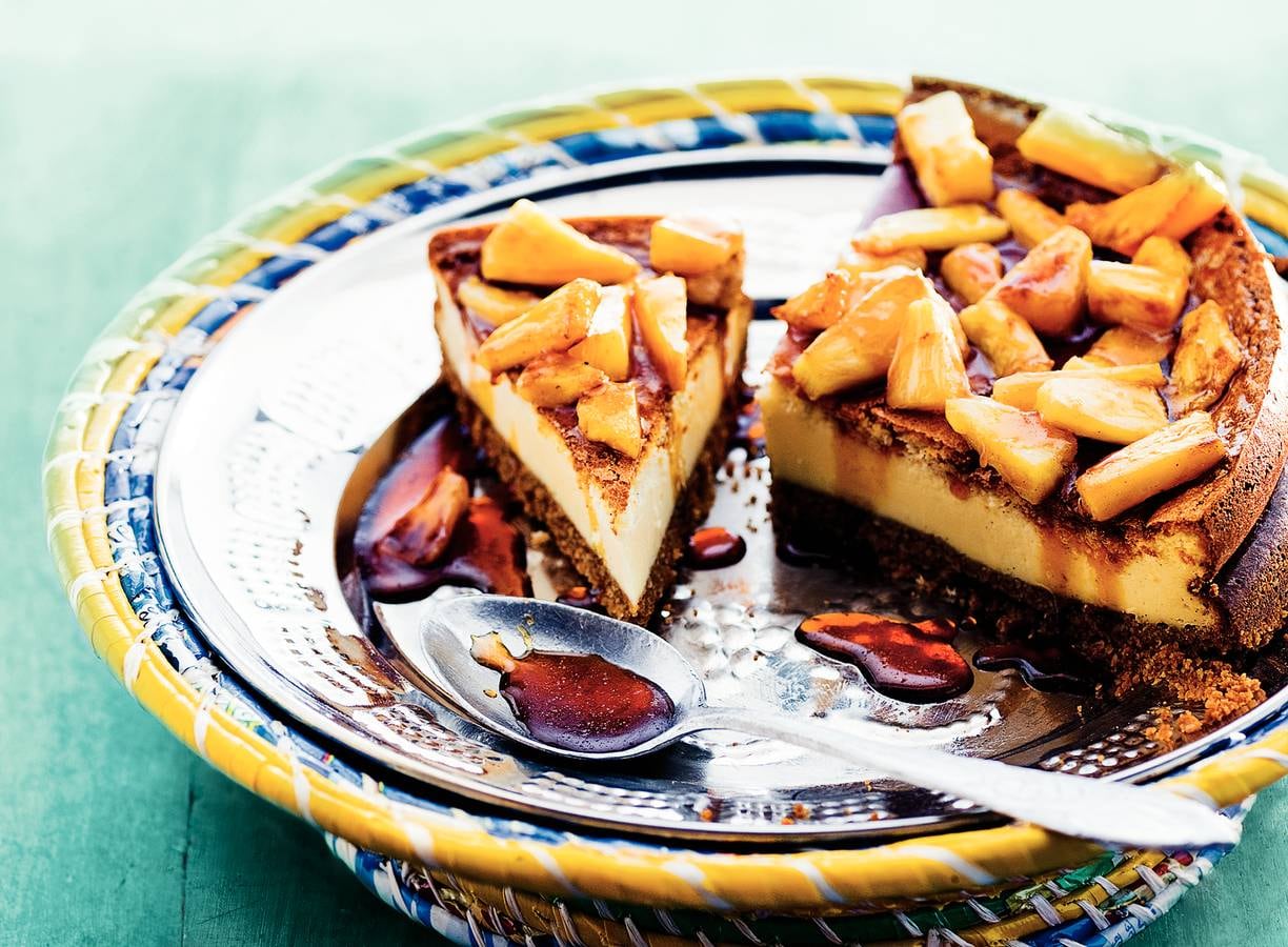 Tropische cheesecake met ananas