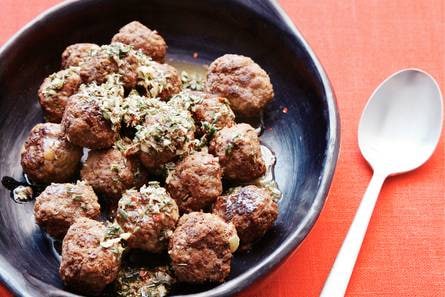 Gehaktballetjes met chimichurri