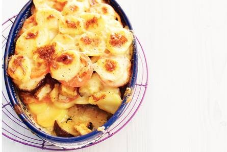 Vegetarische moussaka met tofu