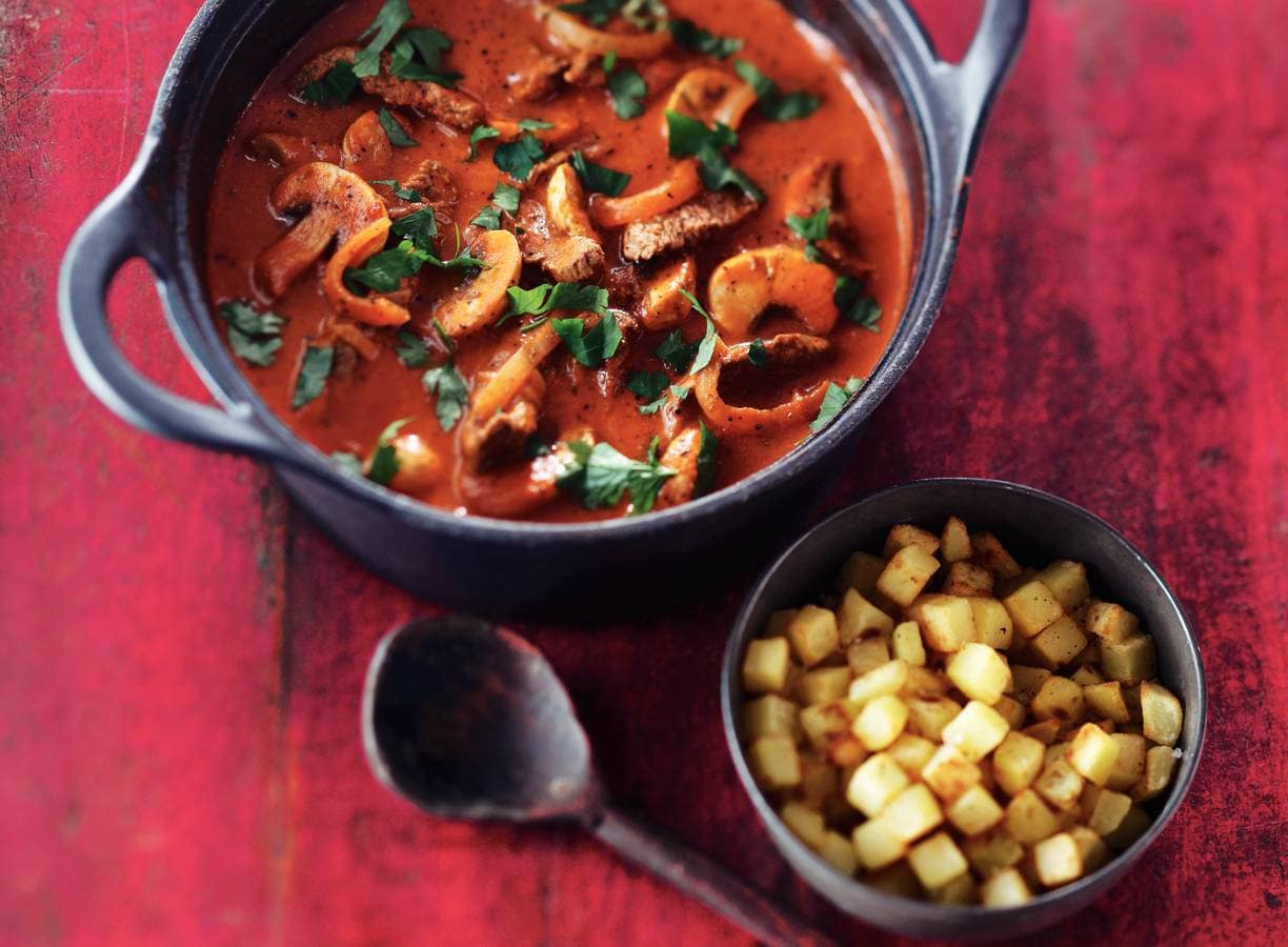 Beef stroganoff