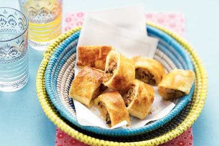 Saucijzenbroodjes met shiitake