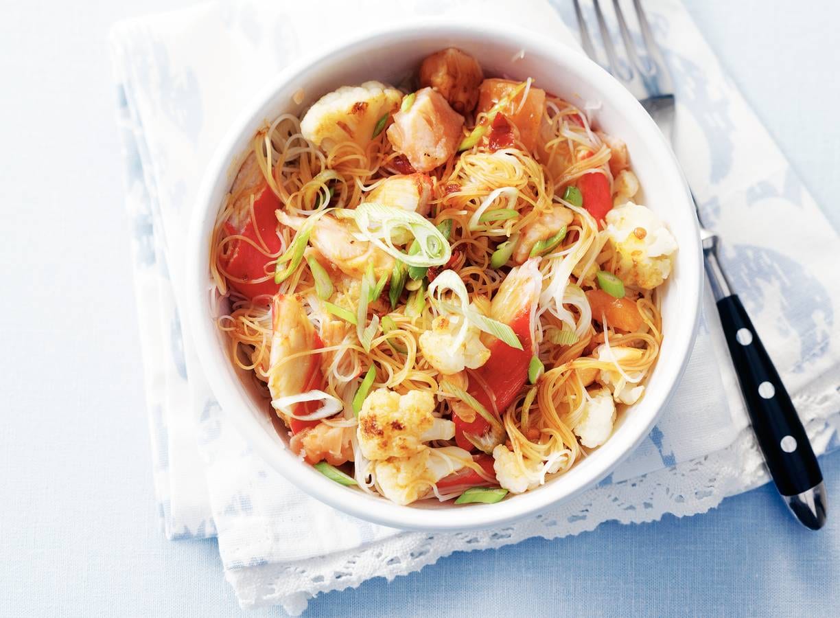 Miehoen met zalm