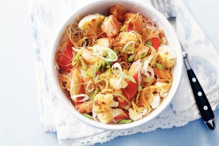 Miehoen met zalm