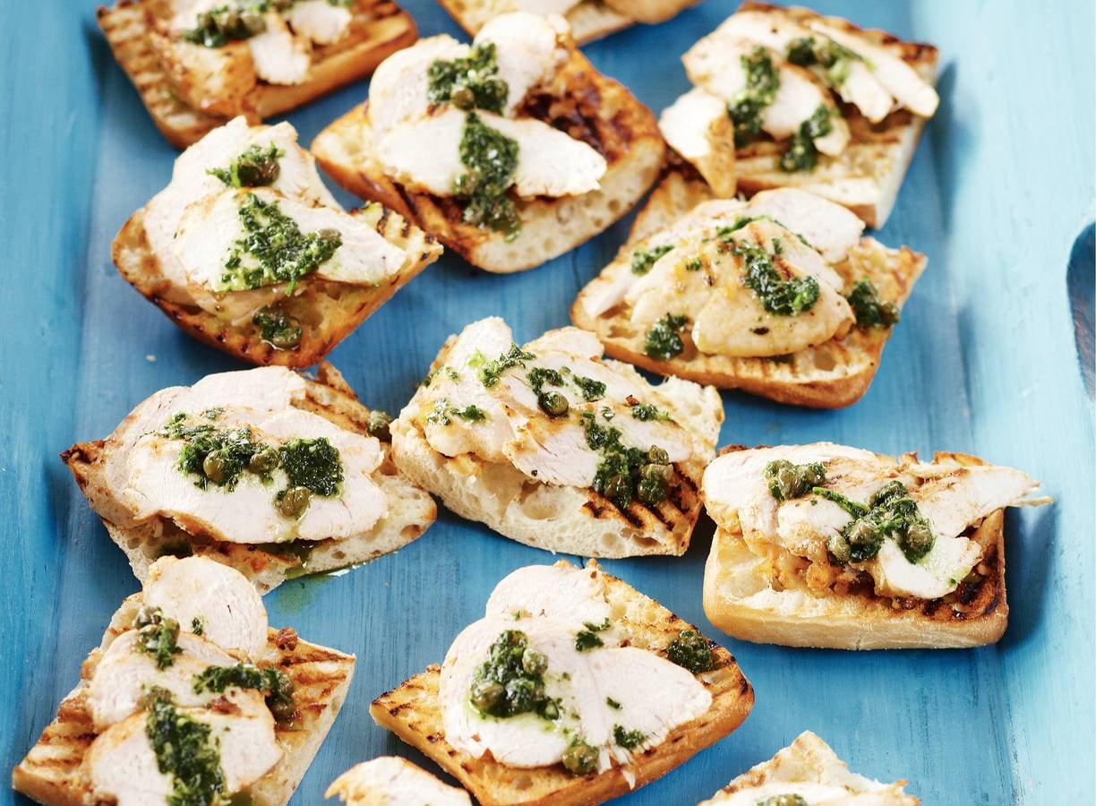 Ciabatta gegrilde kip
