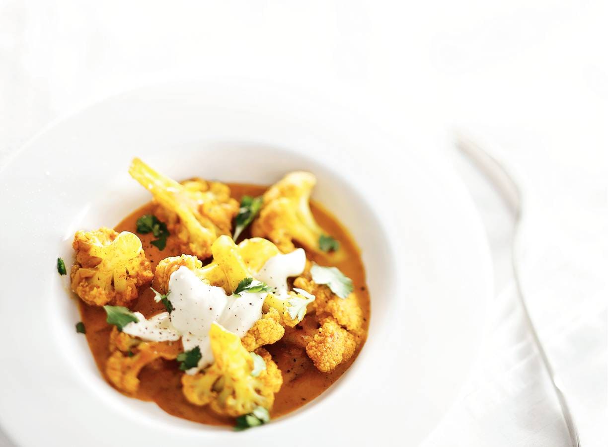 Indiase bloemkoolcurry
