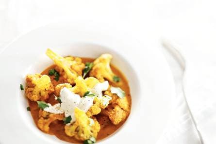 Indiase bloemkoolcurry