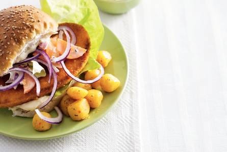 Broodje visschnitzel