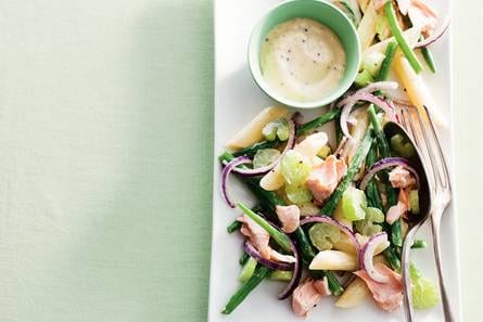 Pastasalade met schotse zalm