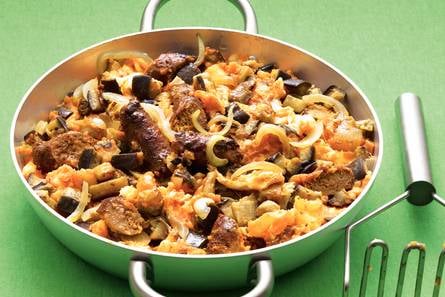 Italiaanse stamppot met aubergine