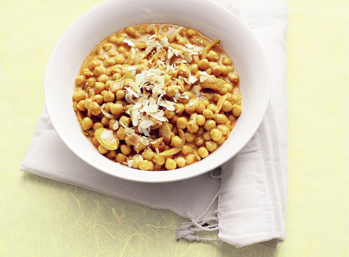 Kikkererwtencurry met kokosmelk