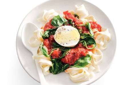 Tagliatelle met spinazie