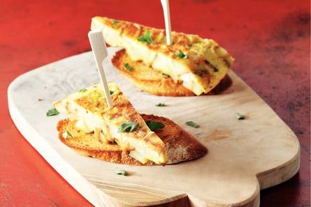 Stokjesbrood Spaanse omelet