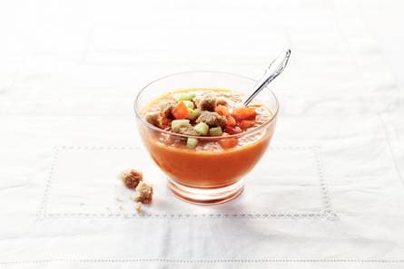 Gazpacho met geroosterde paprika