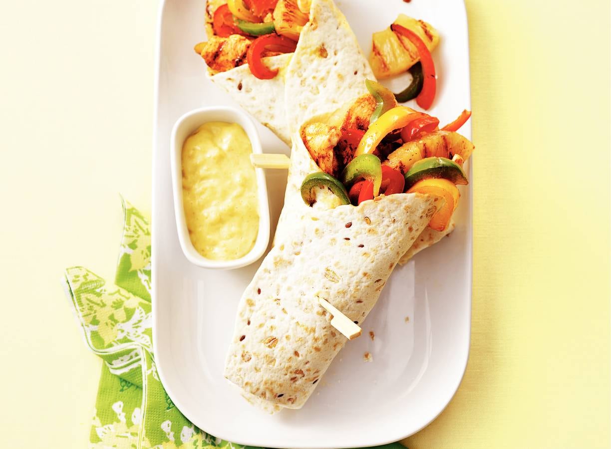 Tortilla kip-ananas