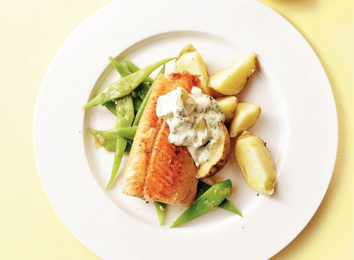 Zalm met augurkmayo