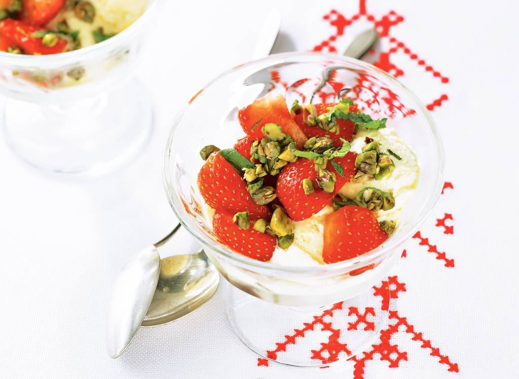 Aardbeien met balsamico