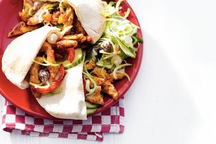 Kipshoarma met rauwkostsalade