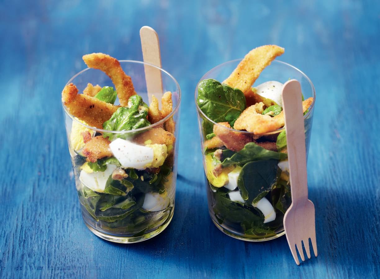 Bijzondere kip-caesarsalade